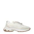 Eleventy White Fabric Low Top Sneakers