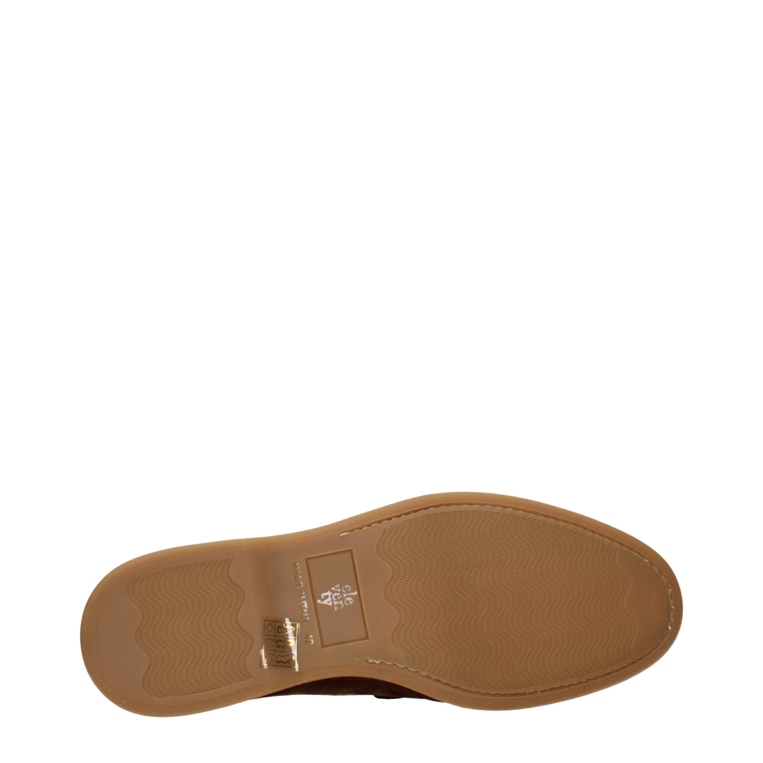 Eleventy Brown Leather Slip-On Loafers