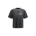Camiseta de algodón gris