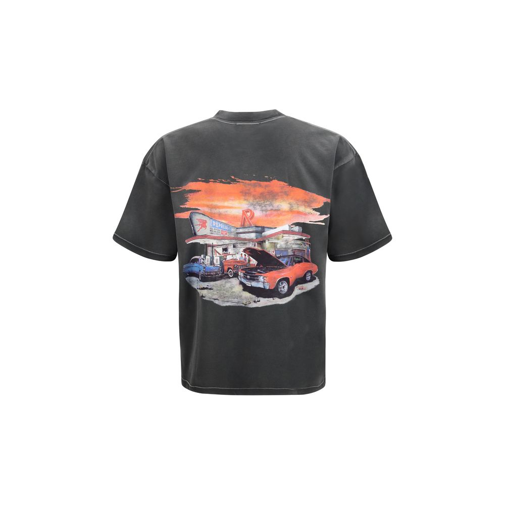 Camiseta de algodón gris