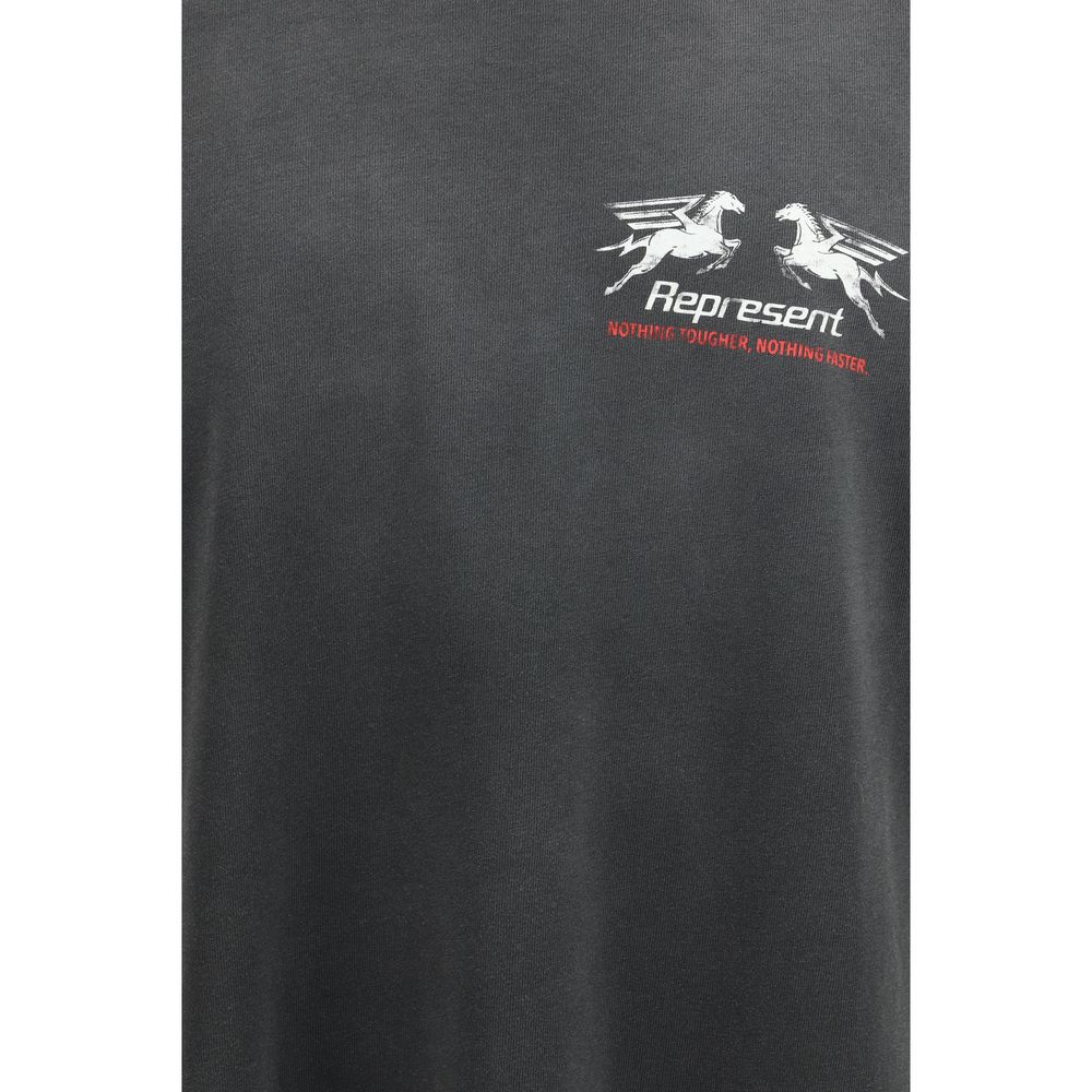 Camiseta de algodón gris