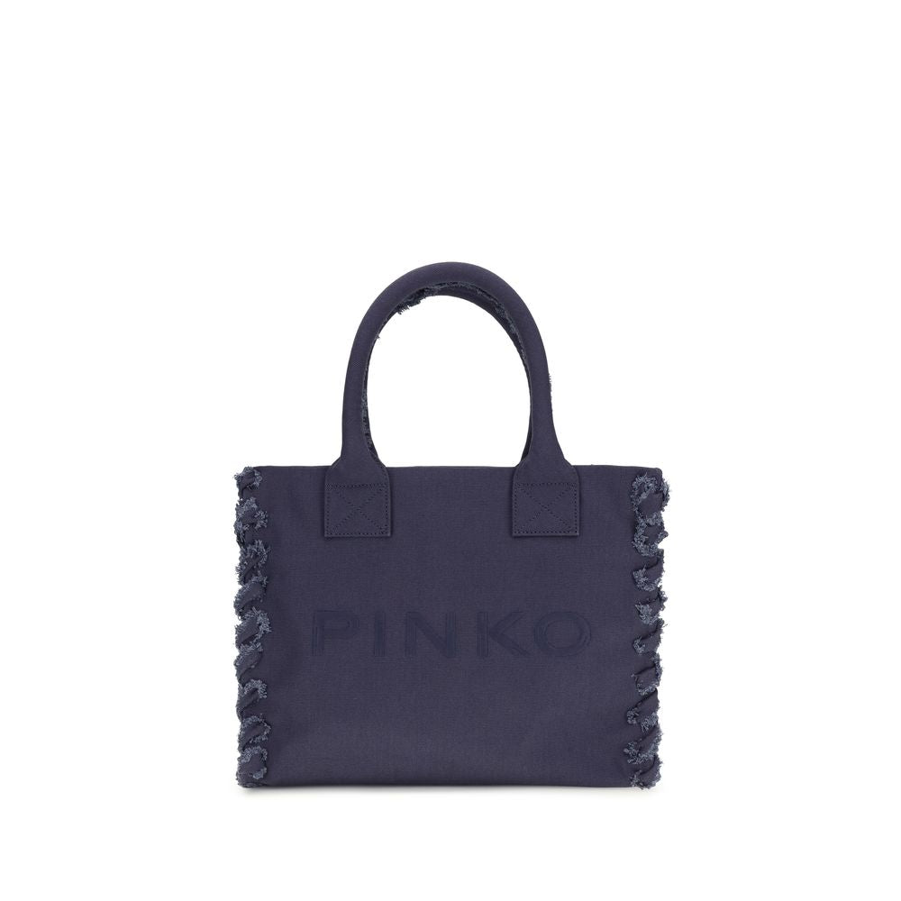 Bolso al hombro PINKO de algodón azul