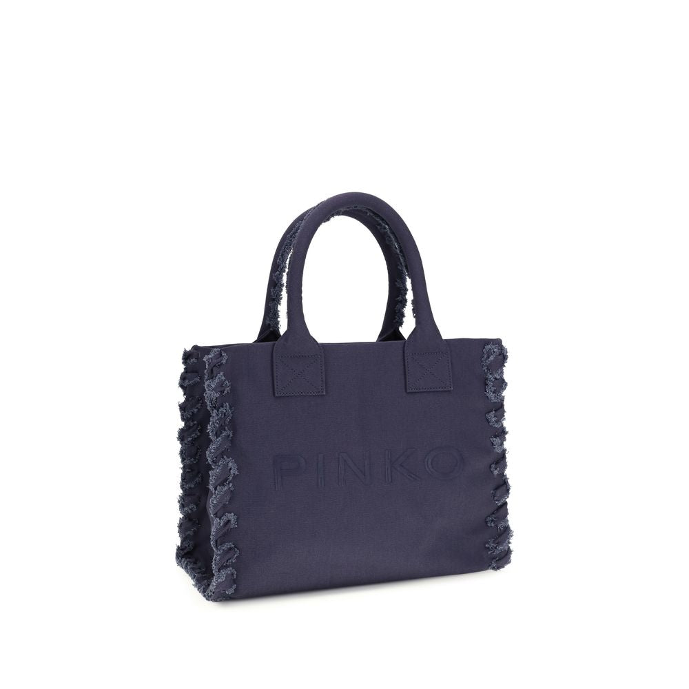 Bolso al hombro PINKO de algodón azul