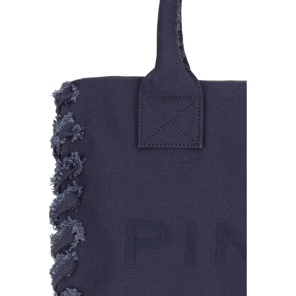 Bolso al hombro PINKO de algodón azul