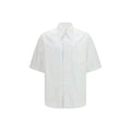 Ami Paris White Cotton Shortsleeve Shirt