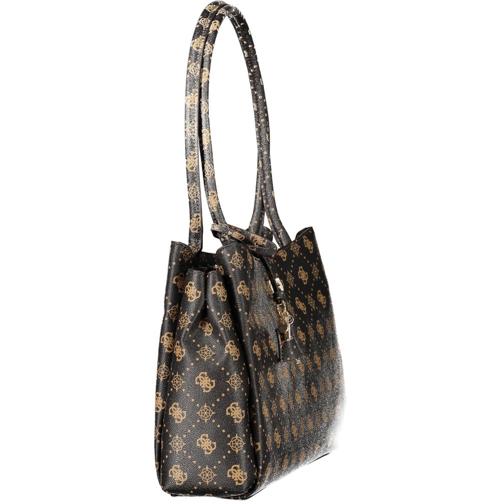Guess Jeans Brown Polyethylene Handbag