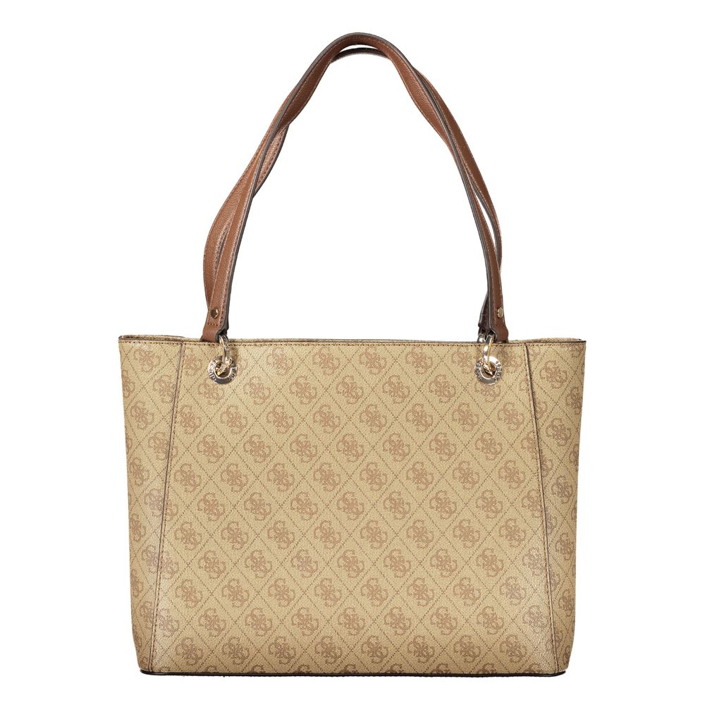 Guess Jeans Beige Polyurethane Women Handbag