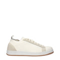 Eleventy White Fabric Low Top Sneakers
