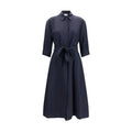 P.A.R.O.S.H. Blue Viscose Casual Dress