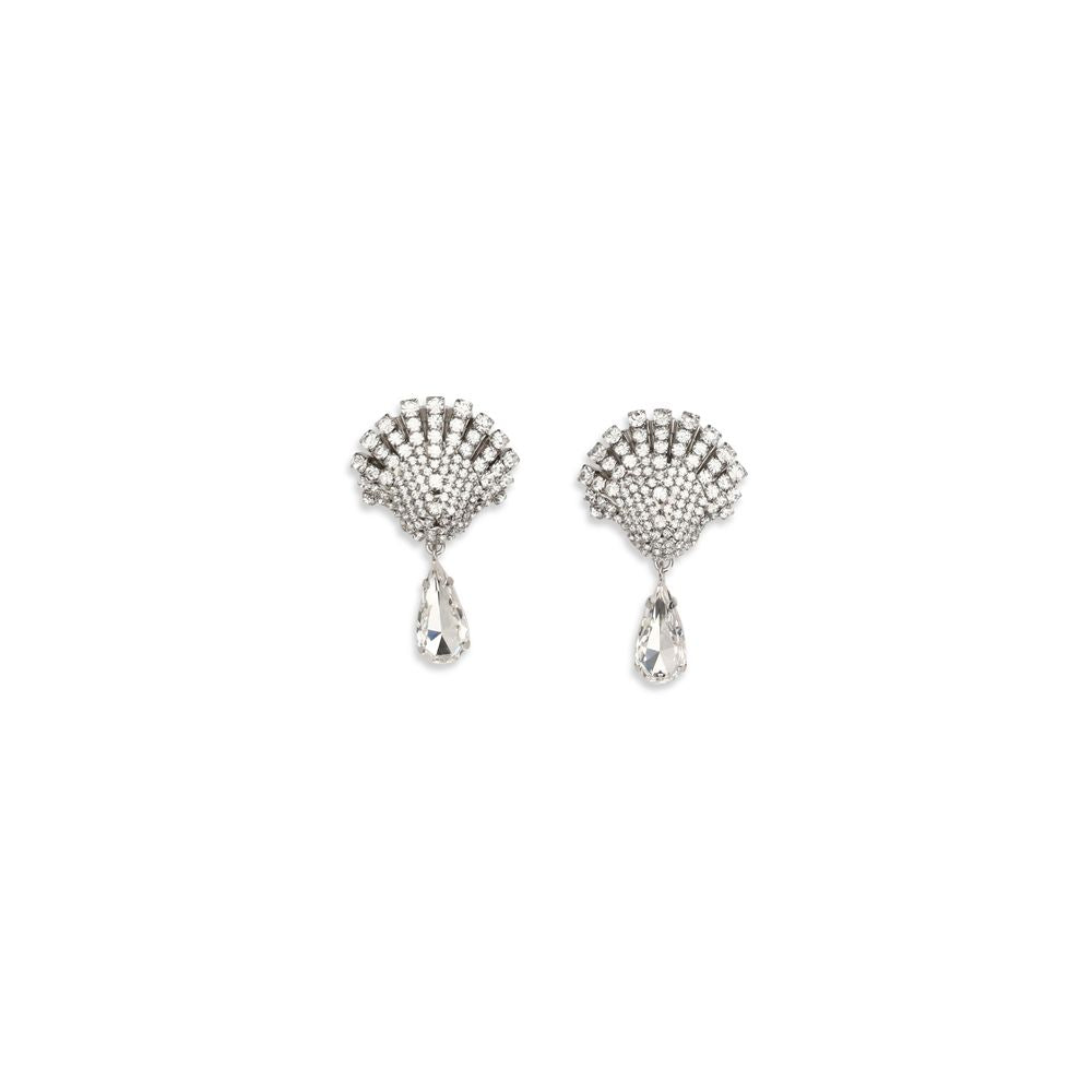 Alessandra Rich Silver Metal Earrings