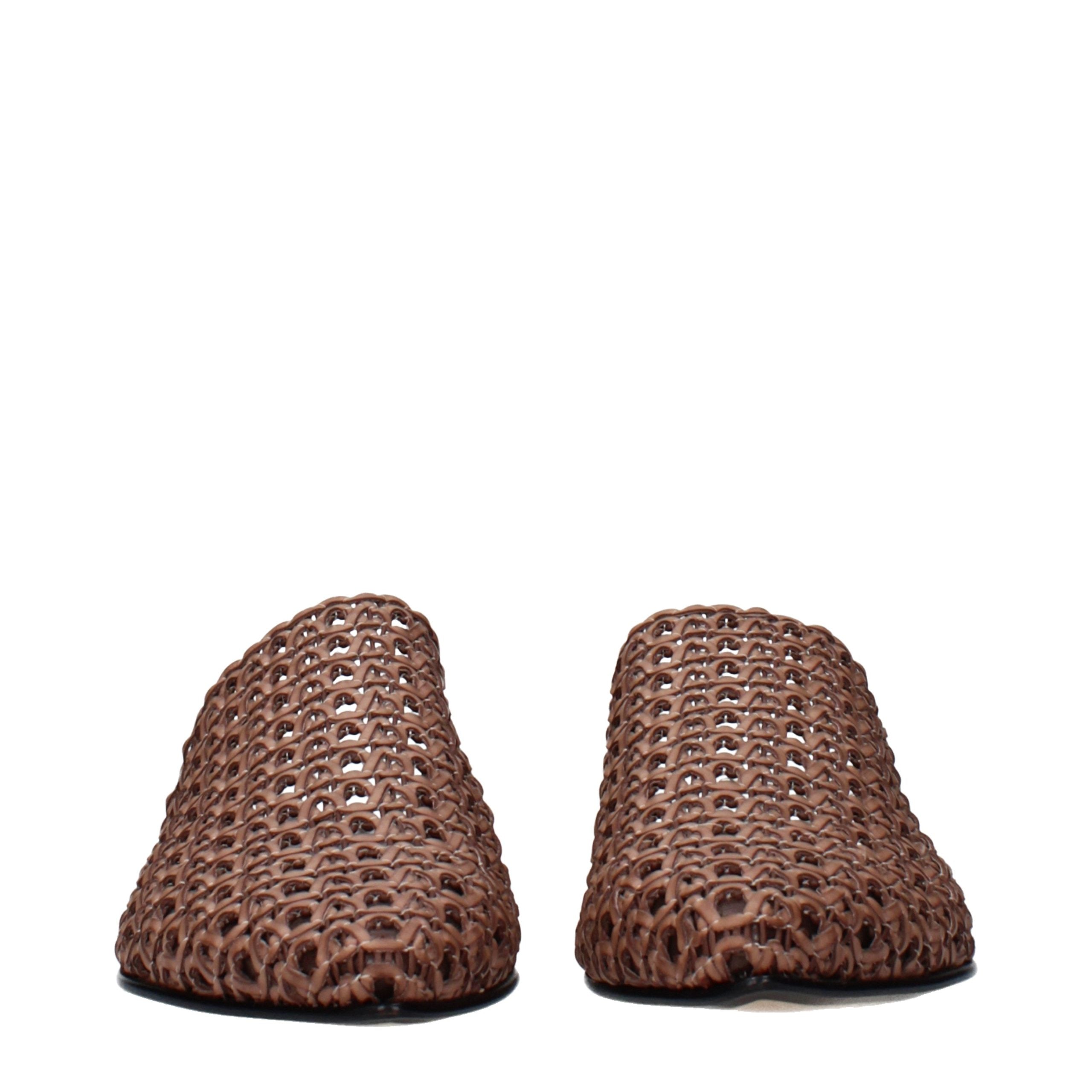 Eleventy Brown Leather Slippers