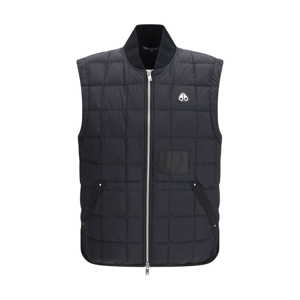 Moose Knuckles Black Nylon Sleveless Jacket