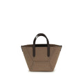 Brunello Cucinelli Beige Fabric Shoulder Bag