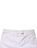 Kaos White Mid Waist Cotton Stretch Casual Men Trouser Pants