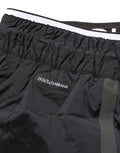 Dolce & Gabbana Black Nylon Elastic Waist Swim Shorts Swimwear