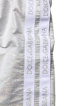 Dolce & Gabbana Silver Polyester Drawstring Men Shorts Swimwear