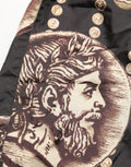 Dolce & Gabbana Black Roman Coin Print Swim Shorts Swimwear