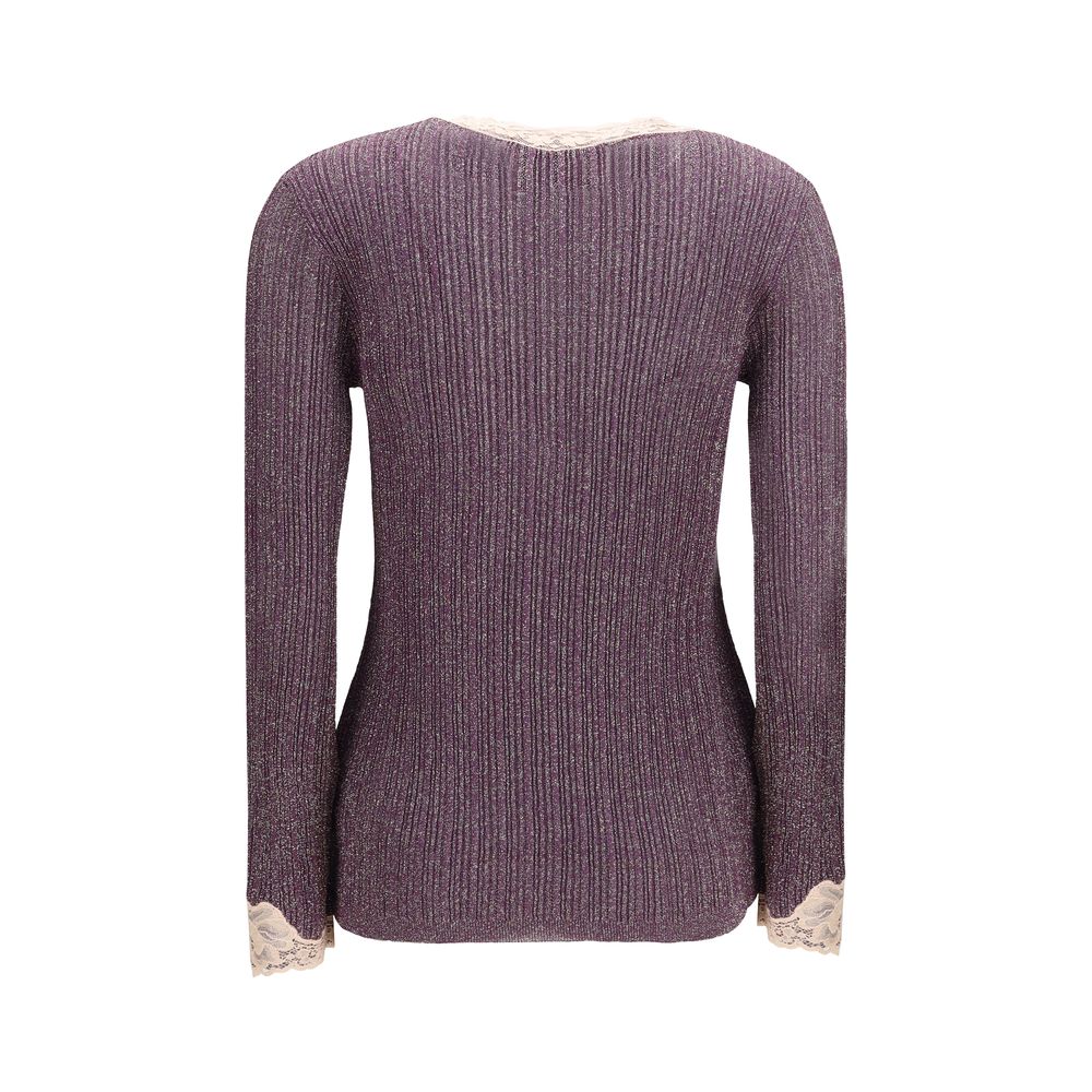 Valentino Purple Viscose Cardigan