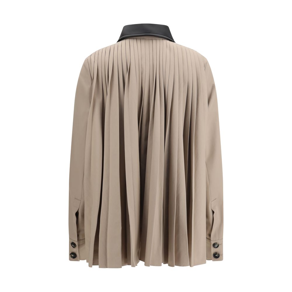 Max Mara Beige Polyester Trench Coat