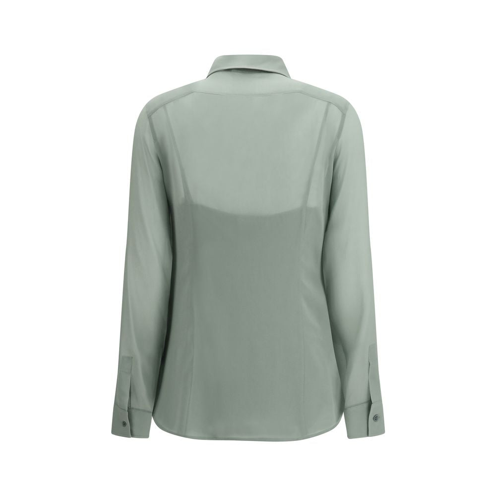 Max Mara Bicolor Silk Shirt
