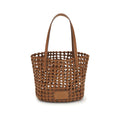 Staud Brown Calf Leather Bos Taurus Shoulder Bag