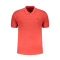 Gianmarco Venturi Red Cotton Polo Shirt