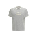 Ami Paris Gray Cotton T-Shirt