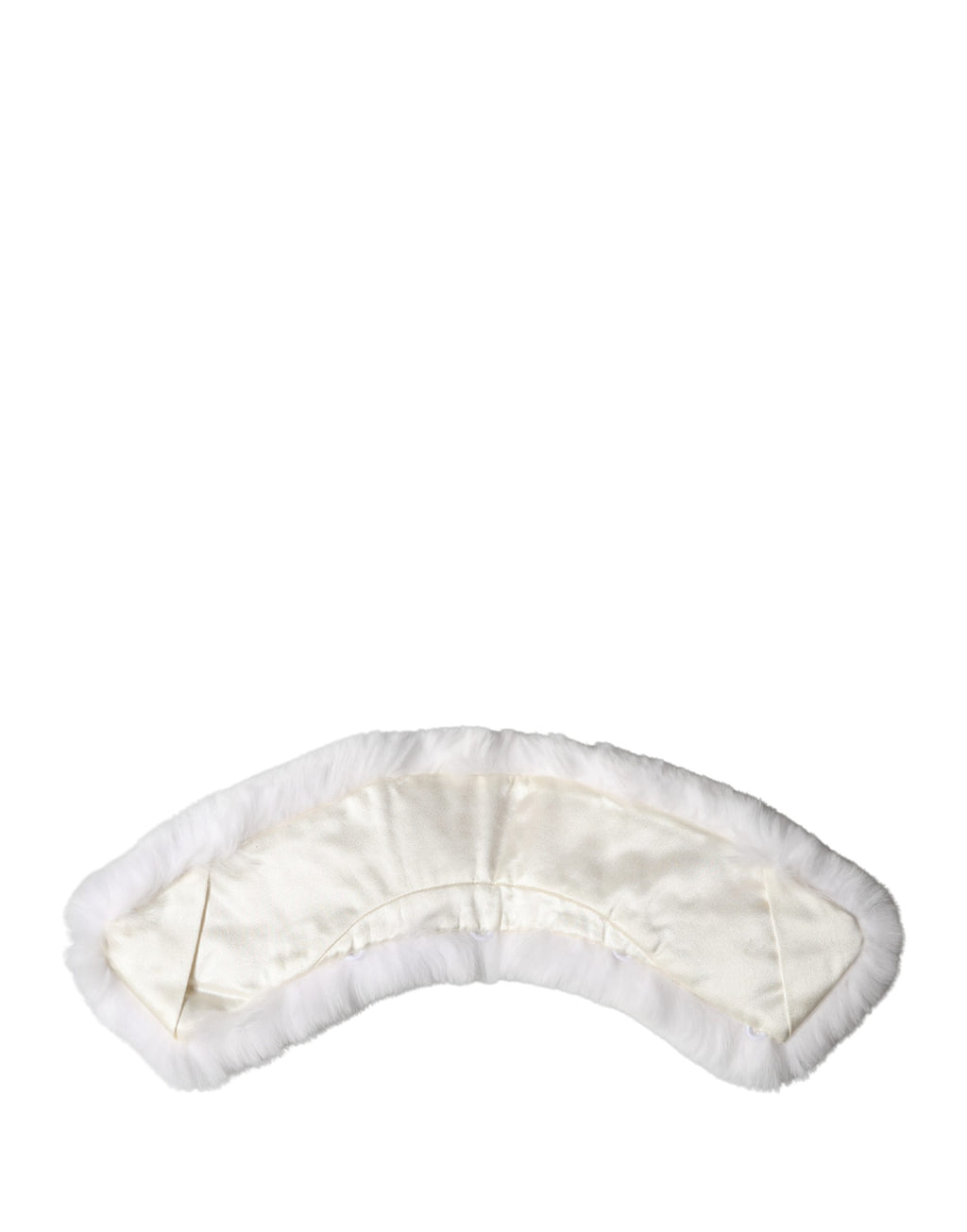 Chal de hombro envolvente de piel blanca Dolce & Gabbana