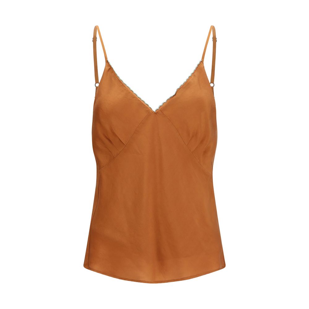 Forte_Forte Orange Silk T-Shirt