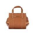 Mario Valentino Brown Polyurethane Women Bag with Adjustable Straps