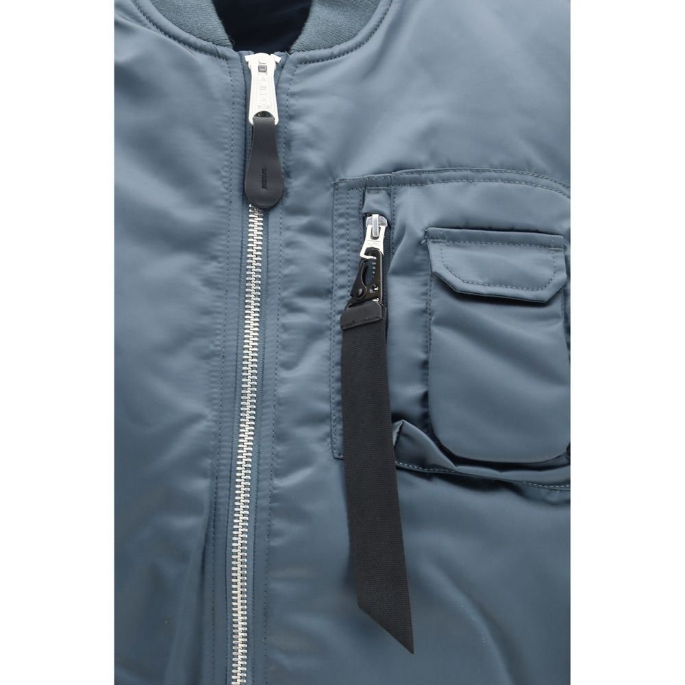 ALPHA INDUSTRIES Blue Nylon Sleveless Jacket