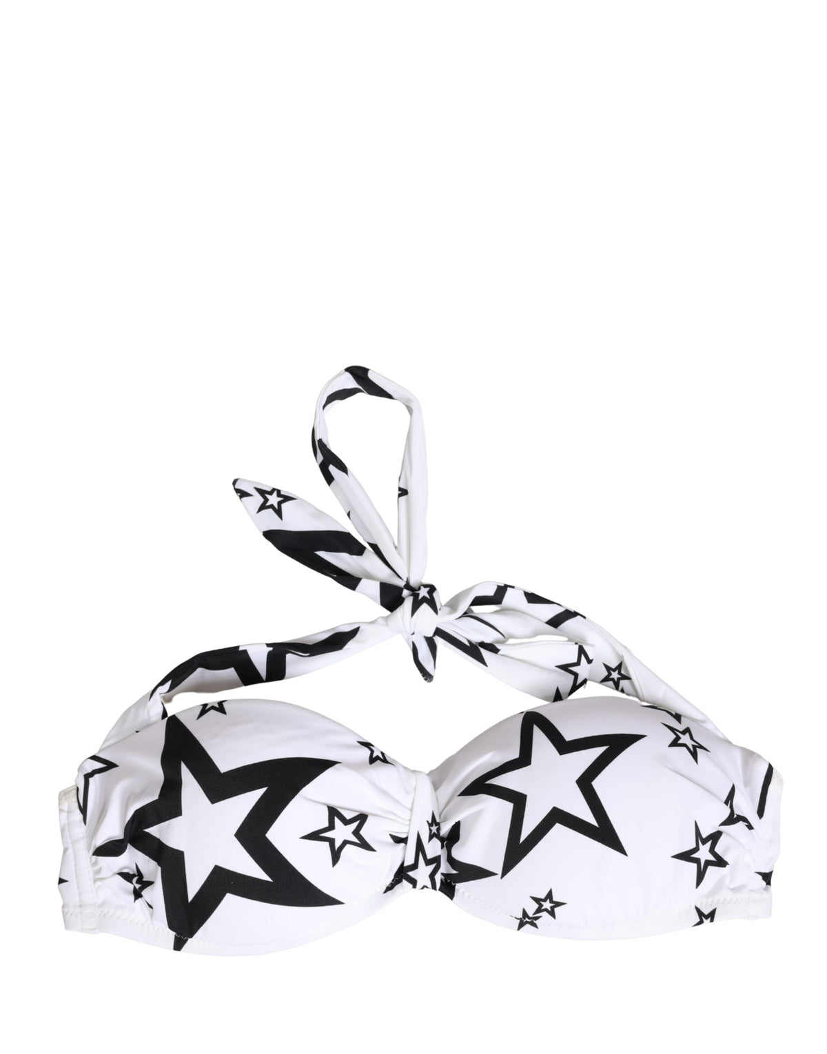 Ropa interior Dolce & Gabbana Millenials Star acolchada tipo bandeau blanca
