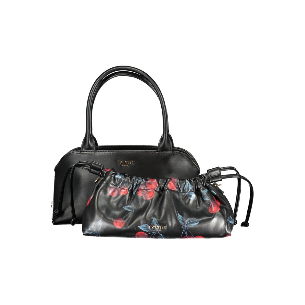 Bolso Twinset de poliuretano negro para mujer