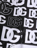 Dolce & Gabbana Black White DG Logo Waistband Girdle Underwear