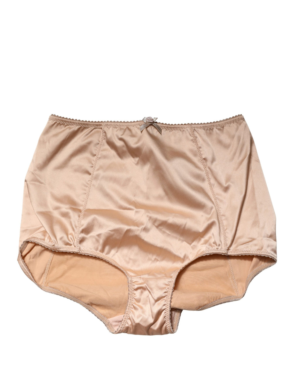 Culotte gainante taille haute Dolce & Gabbana en soie mélangée beige