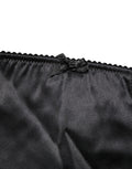 Ropa interior de braga faja de cintura alta de mezcla de seda negra Dolce & Gabbana