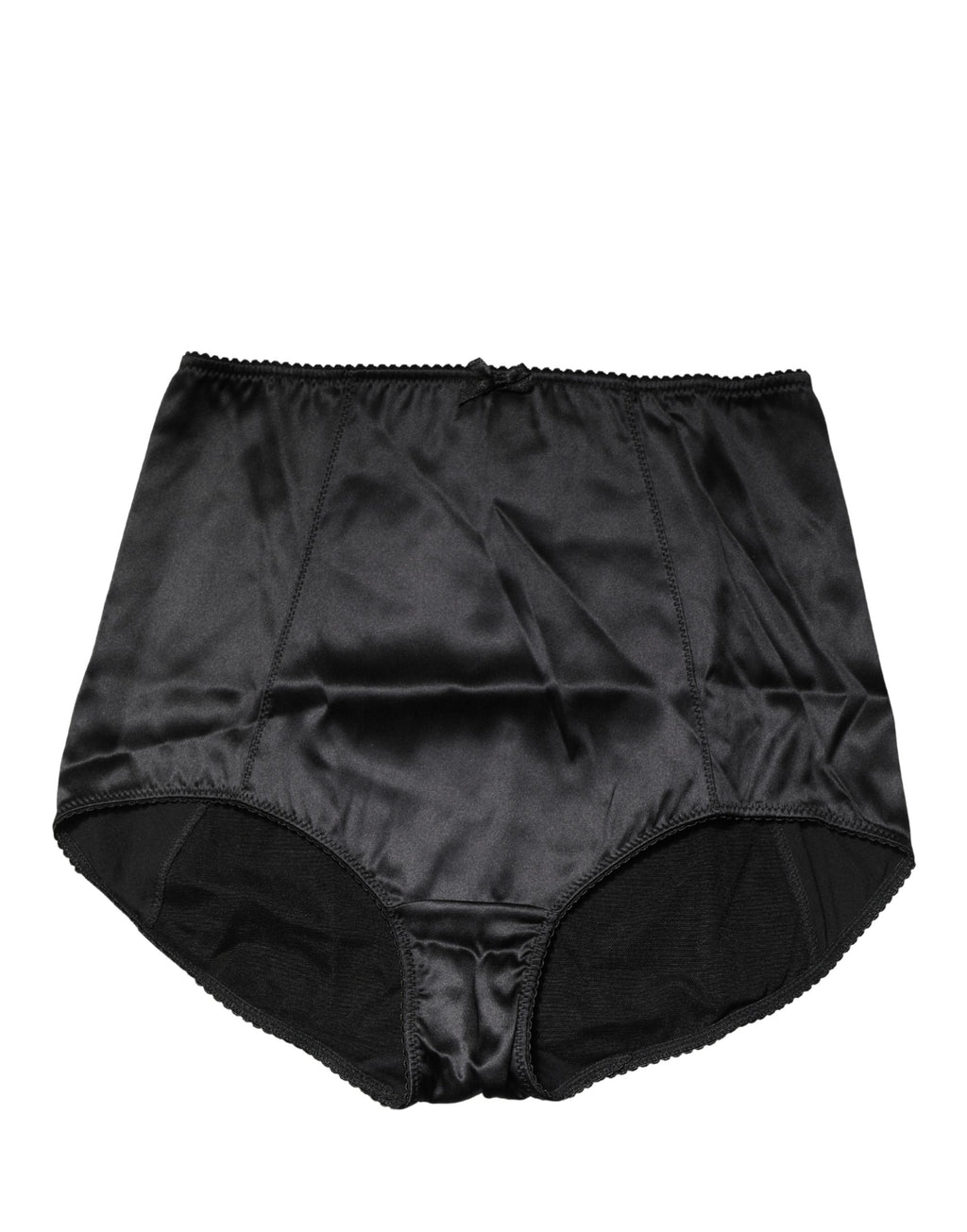 Ropa interior de braga faja de cintura alta de mezcla de seda negra Dolce & Gabbana