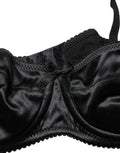 Dolce & Gabbana Black Semi-Pad Underwire Balconette Bra Underwear