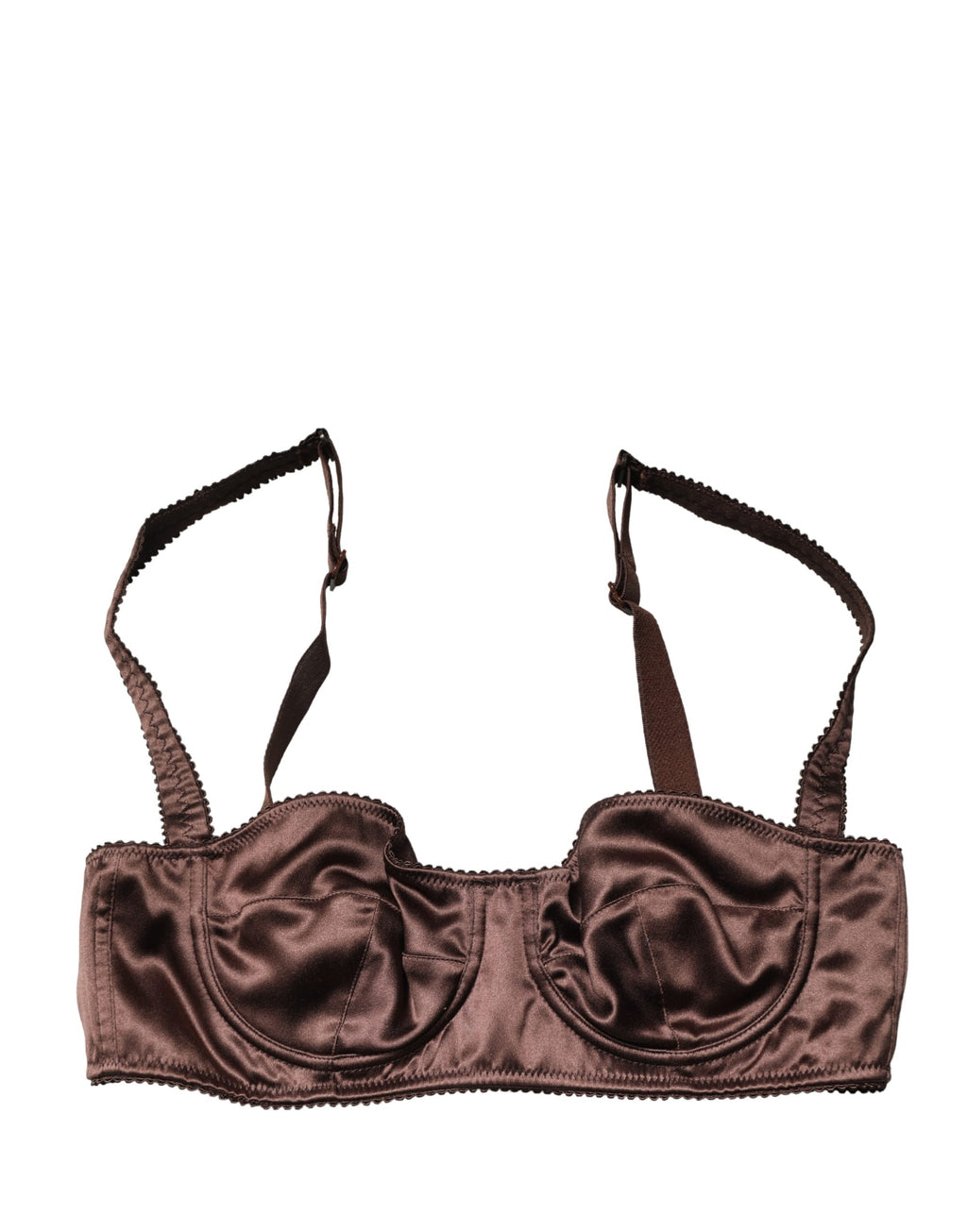 Soutien-gorge balconnet Dolce & Gabbana marron semi-rembourré à armatures