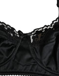 Dolce & Gabbana Black Semi-Pad Underwire Balconette Bra Underwear