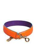 Bandoulière pour sac Dolce & Gabbana en cuir de veau orange et violet