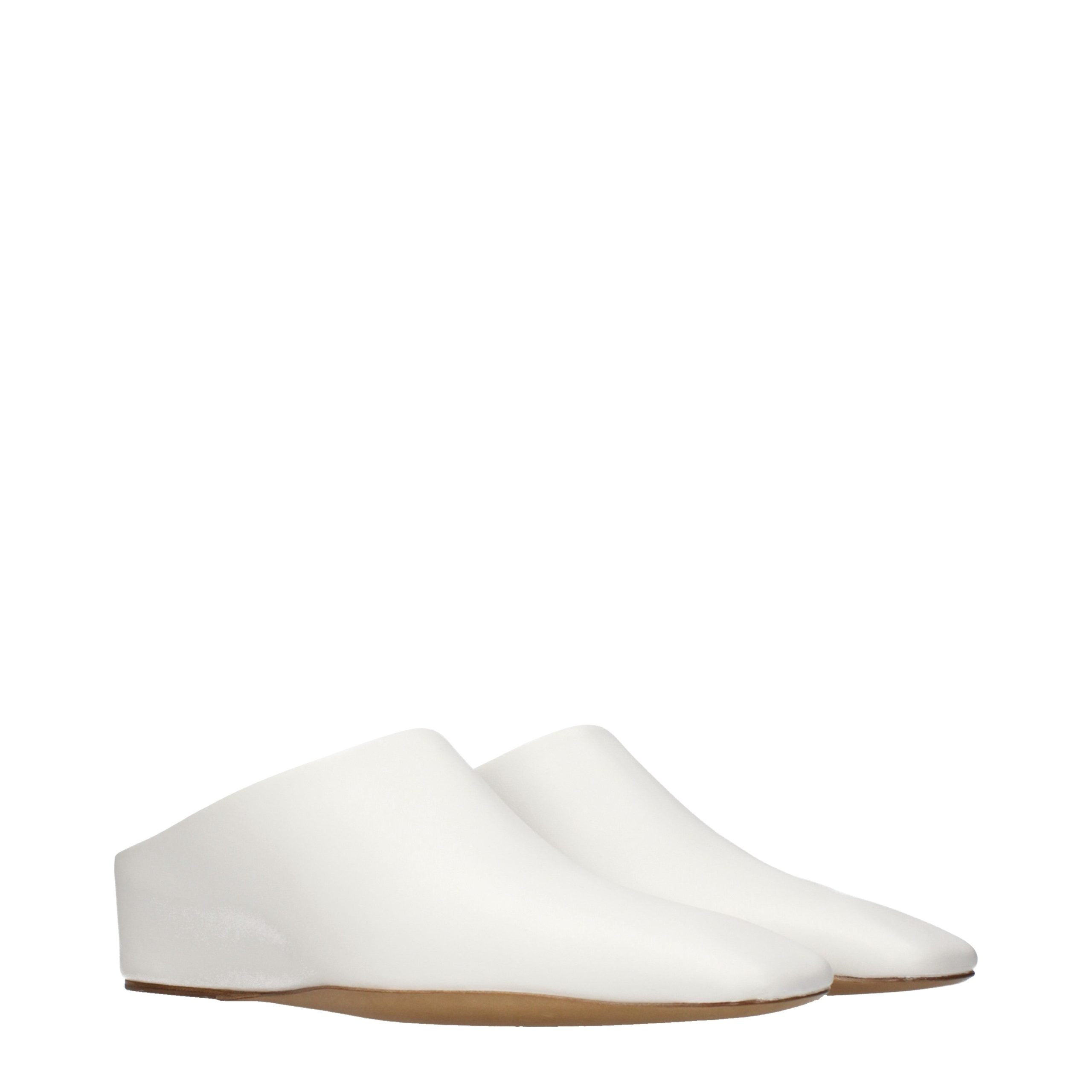Jil Sander Blue Leather Slippers