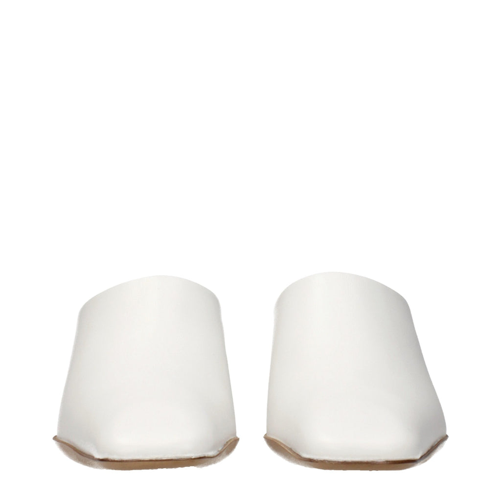 Jil Sander Blue Leather Slippers
