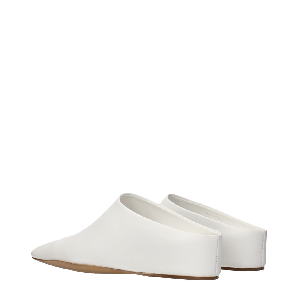 Jil Sander Blue Leather Slippers