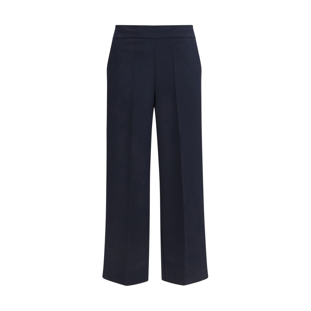 Pantalones casuales de poliéster azules Avenue Montaigne