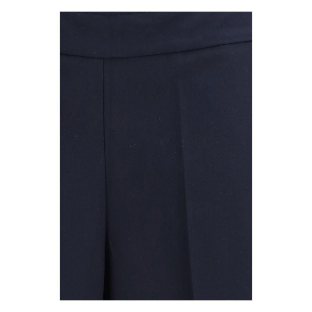 Pantalones casuales de poliéster azules Avenue Montaigne