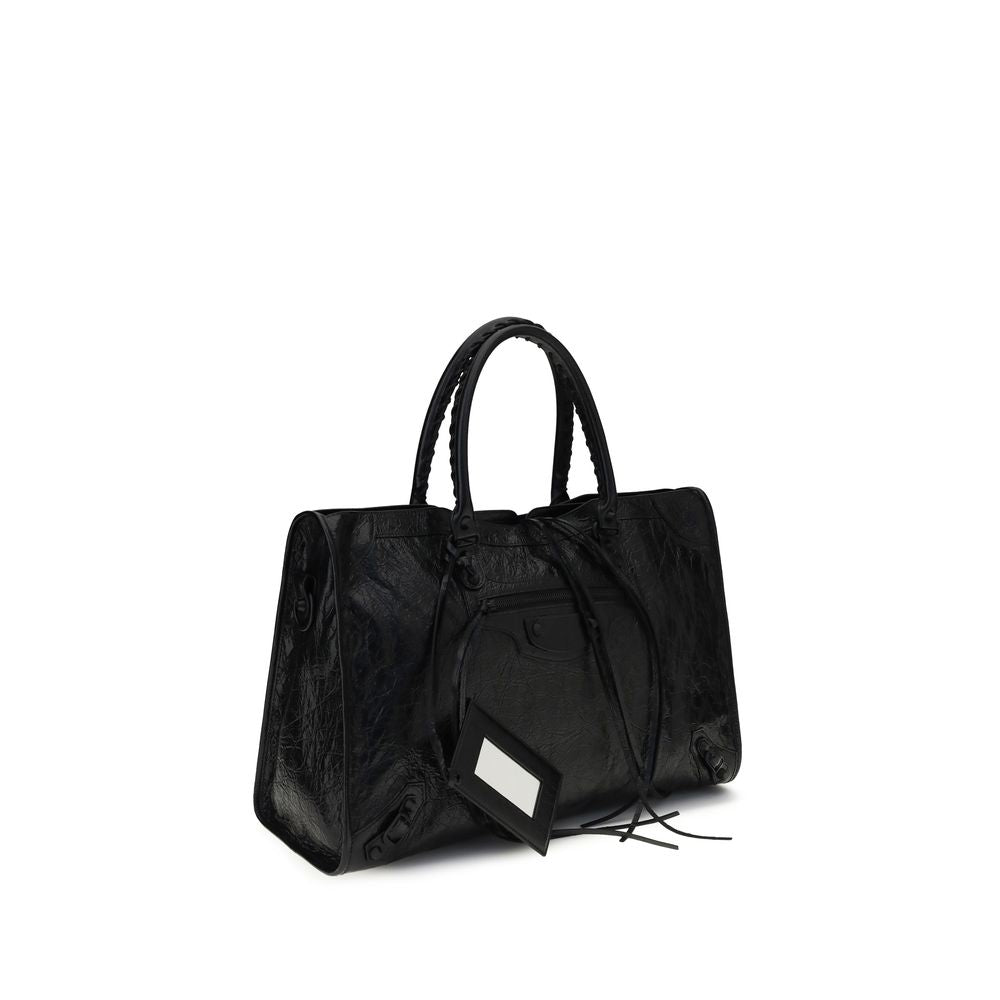 Bolso Balenciaga negro de piel de cordero Ovis Aries Aries