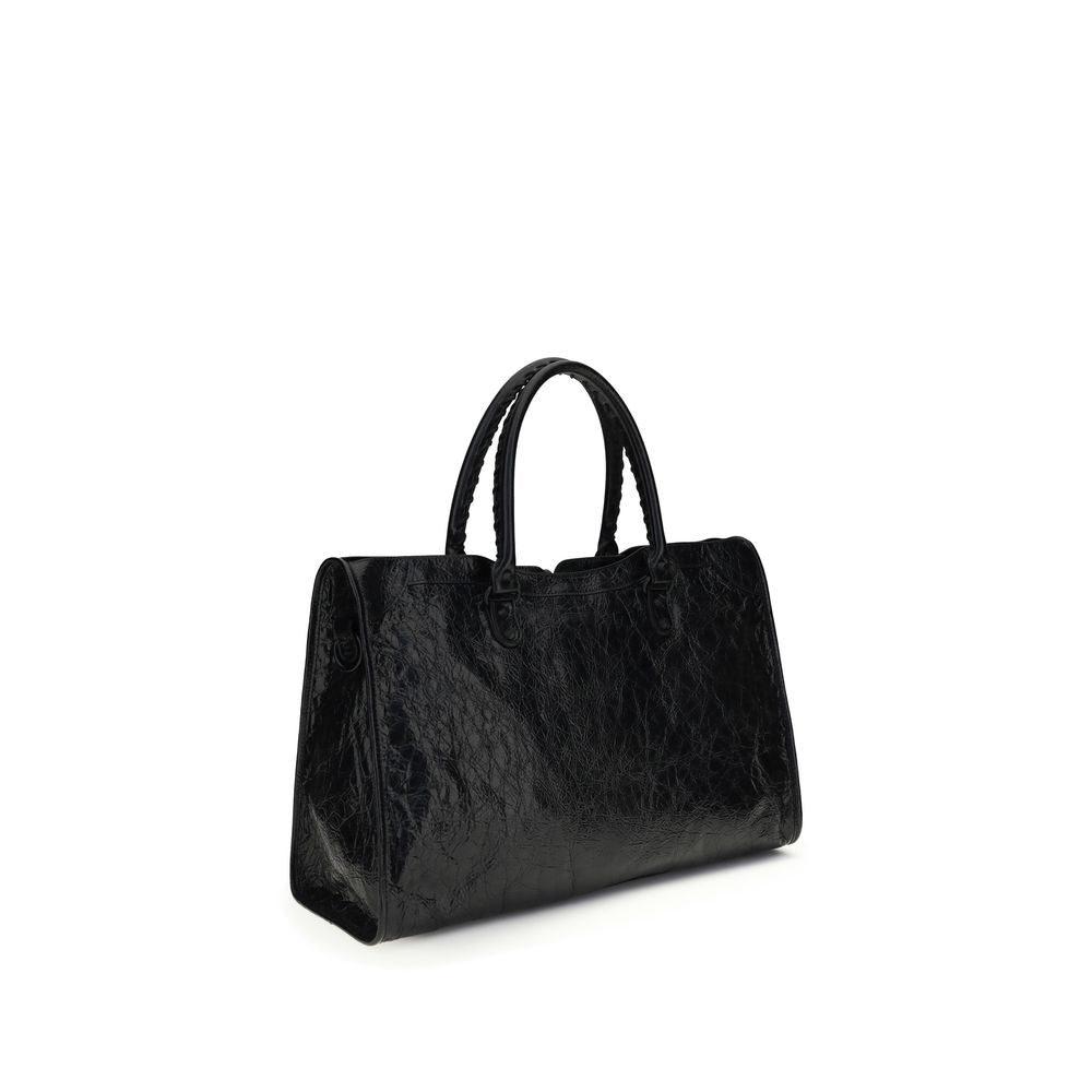 Bolso Balenciaga negro de piel de cordero Ovis Aries Aries