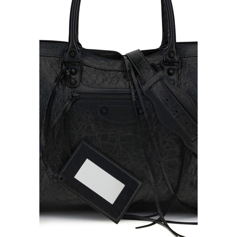 Bolso Balenciaga negro de piel de cordero Ovis Aries Aries