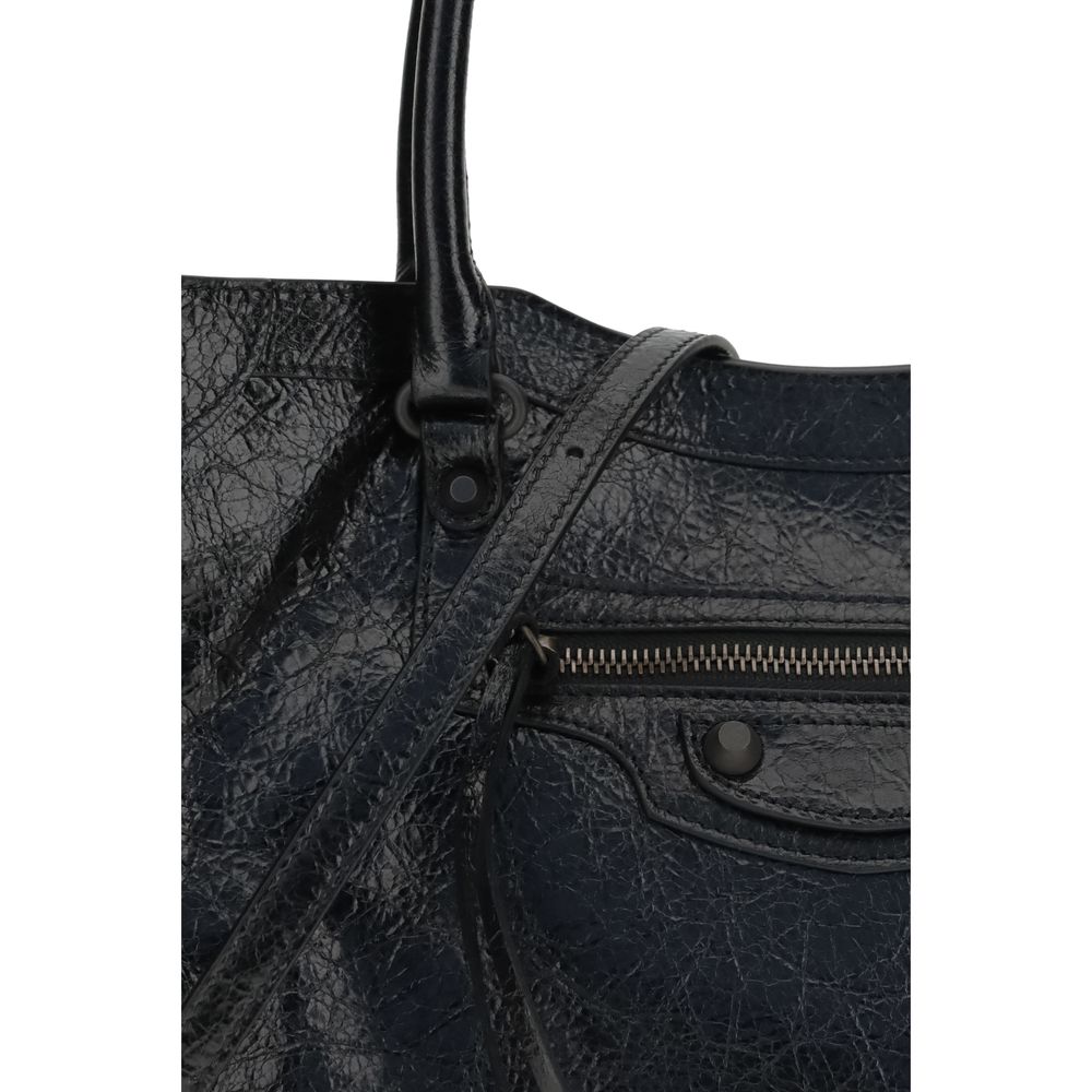 Balenciaga Black Lamb Ovis Aries Aries Shoulder Bag